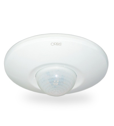Pohybové čidlo ORBIS CIRCUMAT PRO CR 12 M -  360°, IP44, 10A/230V, stropní, mon. výška 12M, ELEMAN 1008065