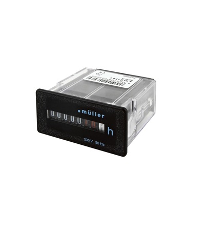 Počítadlo provoz. hodin PALADIN BW 30.18, 230V, 50Hz, černé, do PANELU, bez rám., 53x28mm, ELEMAN 1008132