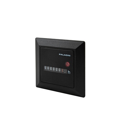 Počítadlo provoz. hodin PALADIN BG 40.37, 12-48V DC, černé, do PANELU, s rám., 45x45mm, ELEMAN 1008153
