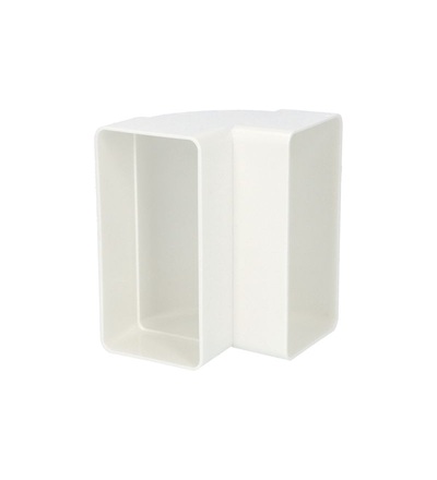 Koleno 90° vertikální VENTS 8282 - 60x204mm PVC, ELEMAN 1008185