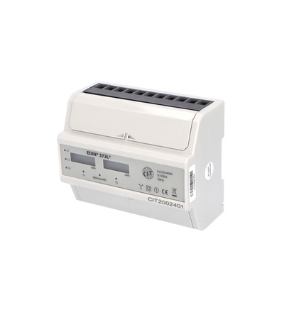 Elektroměr EDIN 372L, 100A, 7mod., LCD, 3-fáz., 2-tar., podružný, ELEMAN 1008880