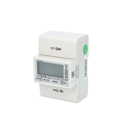 Elektroměr DRT-341C X/5A 1,5-6A MID B+D, M-Bus, 4 mod., LCD, 3-fáz., 1-tar., ELEMAN 1008978
