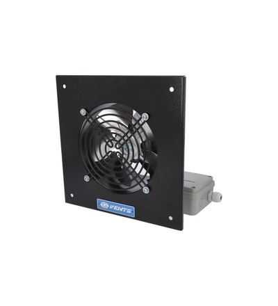 Ventilátor VENTS OV1 150 průmyslový, čtvercový (250x250mm), černý, ELEMAN 1009614