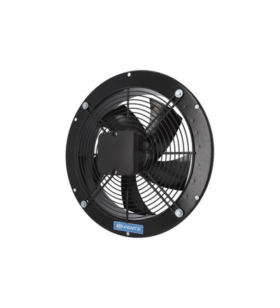 Ventilátor VENTS OVK4E 250 průmyslový, kruhový (průměr 320mm), černý, ELEMAN 1009620