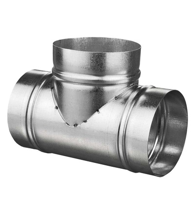 VENTS TM 100Zn vzduchovod kovový-Spojka T 3x100mm, ELEMAN 1009930