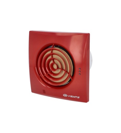 Ventilátor VENTS 100 QUIET Red snížená hlučnost, ELEMAN 1010303