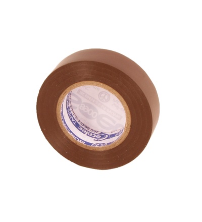 PVC izolační páska 4PRO NA8519 hnědá, samozhášivá 19mmx25mx0,15mm, ELEMAN 1099123
