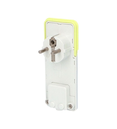 FAMATEL Vidlice 1110 IP20/230V/16A s ochranným kolíkem, PVC, bílá, extra plochá 1110