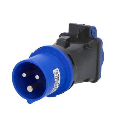 FAMATEL Adaptér 13910FR IP54/250V/16A - vidlice CEE / zásuvka s kolíkem, 13910FR