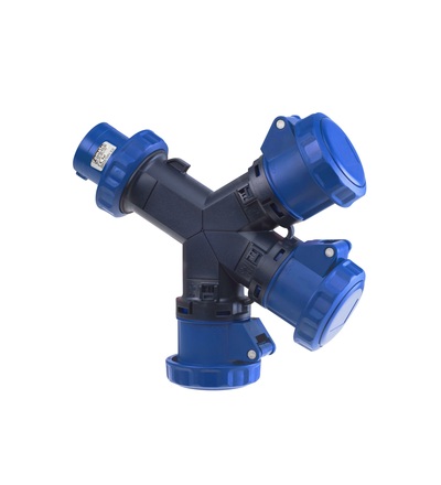 FAMATEL Rozbočovač (adaptér) 16002 IP67 230V/16A/3P 6h, 3 vývody - SpeedPRO, 16002
