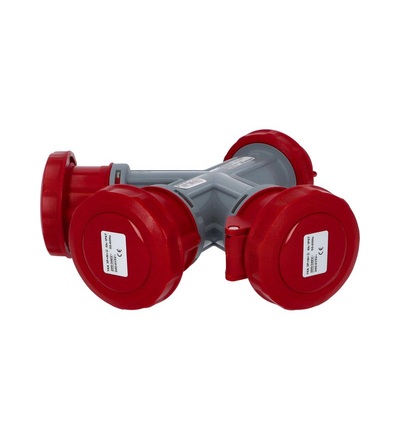 Rozbočovač (adaptér) 16004 IP67 400V/16A/5P 6h, 3 vývody, FAMATEL 16004