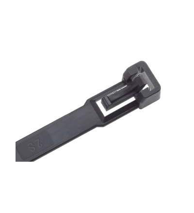 Vázací pásky otevíratelné RIA 280x7,5mm, černá, PA 6.6 (bal.=100ks) /RIA.3.233, ELEMAN 1791312