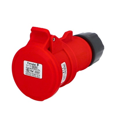 FAMATEL Spojka 23301 IP44/400V/16A/5P 6h, přímá 23301