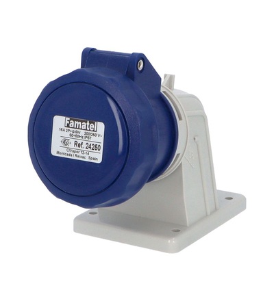 FAMATEL Zásuvka vestavná 24250 IP67 230V 16A 3P 6h 24250