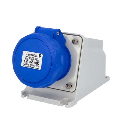 FAMATEL Zásuvka nástěnná 24290 IP67 230V 16A 3P 6h 24290