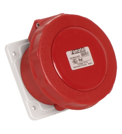 FAMATEL Zásuvka vestavná 24372 IP67 400V 32A 4P 6h přímá 24372