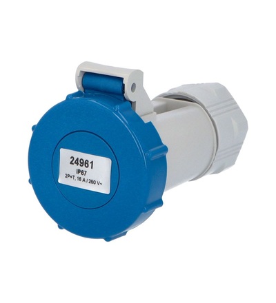 FAMATEL Spojka 24961 IP67 230V 16A 3p s kolíkem 24961