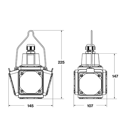 FAMATEL Zás. box závěsný PowerBOX pb300 IP54 1x230V, 2x400V/16/5, pb300