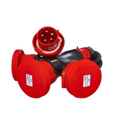 FAMATEL Rozbočovač (adaptér) 31023 IP67 400V/32A/5P, 3 vývody, kabel 2m - SpeedPRO, 31023