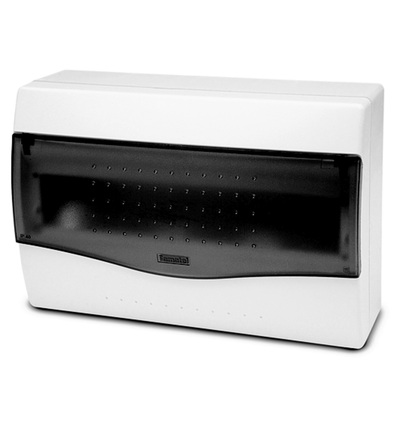 FAMATEL Rozvodnice NUOVA 3612 IP40, 12mod., na omítku, průhl. dveře, 195x284x100mm 3612
