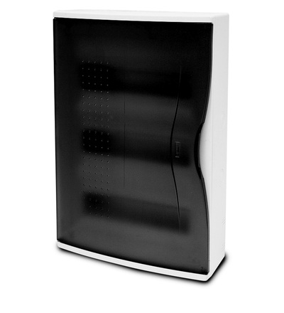 FAMATEL Rozvodnice NUOVA 3636 IP40, 36mod., na omítku, průhl. dveře, 460x310x110mm 3636