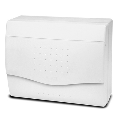 FAMATEL Rozvodnice NUOVA 3808 IP40, 8-10mod., na omítku, neprůhl. dveře, 195x238x100mm 3808