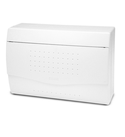 FAMATEL Rozvodnice NUOVA 3812 IP40, 12-14mod., na omítku, neprůhl. dveře, 195x284x100mm 3812