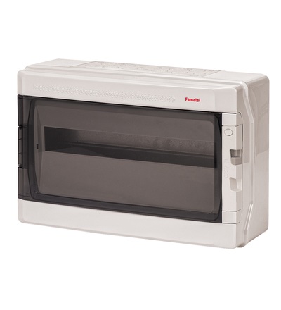 FAMATEL Rozvodnice ACQUA+ 39018 IP65, 18mod. (1x18), na omítku, průhl. dveře, 285x432x160mm 39018
