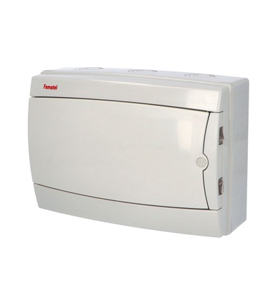 FAMATEL Rozvodnice ACQUA 3912 IP65, 12mod., na omítku, neprůhl. dveře, 215x305x110mm 3912