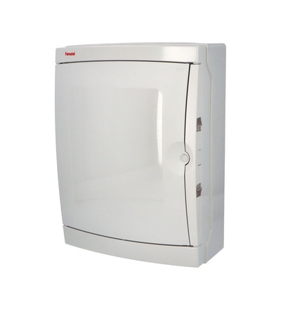 FAMATEL Rozvodnice ACQUA 3926 IP65, 26mod., na omítku, neprůhl. dveře, 410x305x150mm 3926
