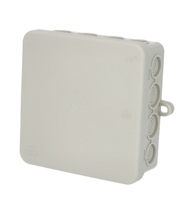 Krabice K16 IP54 rozbočovací, s naklapávacím víčkem, 100x100x40mm, FAMATEL 5004