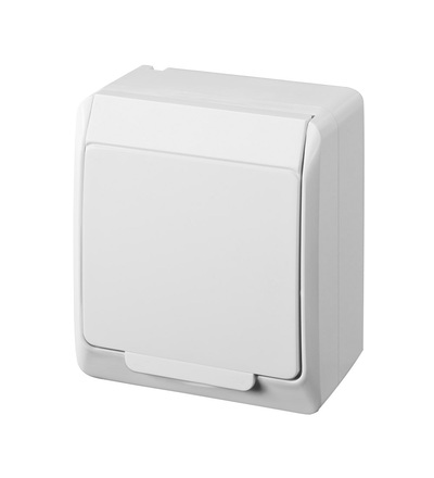 FAMATEL GALATEA IP44 Zásuvka SCHUKO (bílá) 5324-02