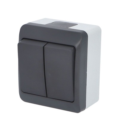GALATEA IP44 Spínač sériový č.5 (antracit), FAMATEL 5332-07