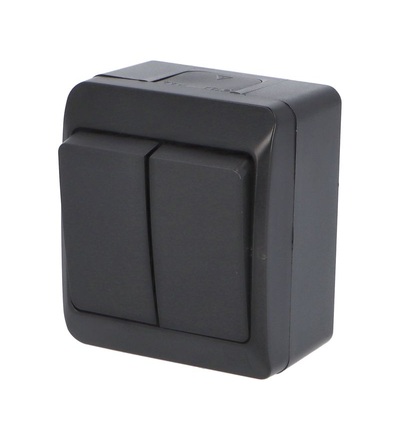 FAMATEL GALATEA IP44 Spínač sériový č.5 (černá), 5332-09