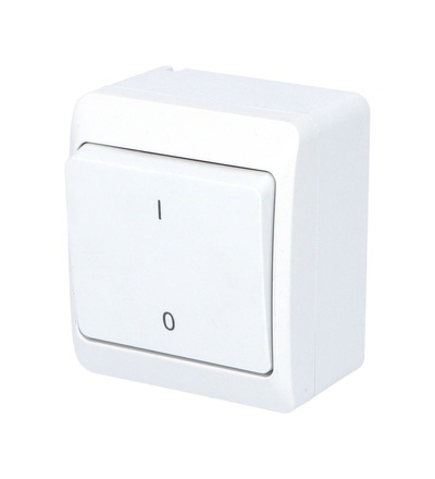 FAMATEL GALATEA IP44 Spínač dvoupólový č.2 (bílá) 5333-02