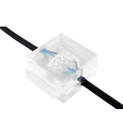Krabička gelová KELVIN - 45x45x30mm, IPX8, 0,6/1kV, pro ochranu spoje vodičů (balení 1ks), ELEMAN 1005468