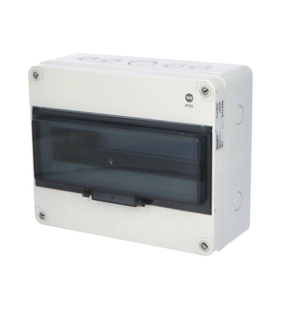 Rozvodnice FLATBOX 5913 IP65, 13mod., na omítku, průhl. dveře, 220x270x121mm, FAMATEL 5913
