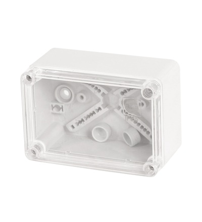 Krabice SolidBox 68031 IP65, 110x75x59mm, průhledné víko, hladké boky, FAMATEL 68031