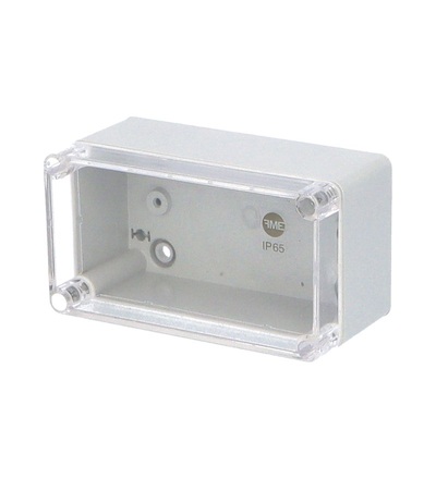 Krabice SolidBox 68051 IP65, 135x74x72mm, průhledné víko, hladké boky, FAMATEL 68051