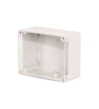 Krabice SolidBox 68111 IP65, 170x135x85mm, průhledné víko, hladké boky, FAMATEL 68111