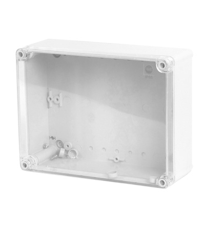 Krabice SolidBox 68161 IP65, 220x170x86mm, průhledné víko, hladké boky, FAMATEL 68161