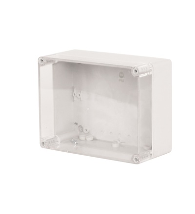 Krabice SolidBox 68171 IP65, 220x170x107mm, průhledné víko, hladké boky, FAMATEL 68171