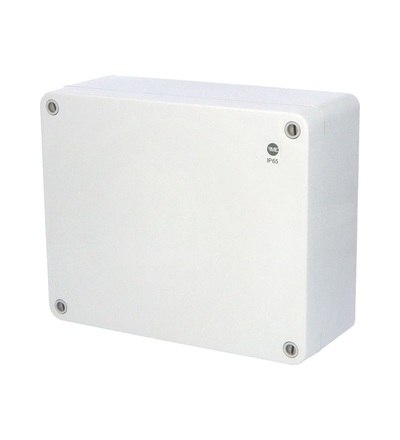 Krabice SolidBox 68190 IP65, 270x220x106mm, plné víko, hladké boky, FAMATEL 68190