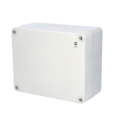 Krabice SolidBox 68200 IP65, 270x220x126mm, plné víko, hladké boky, FAMATEL 68200