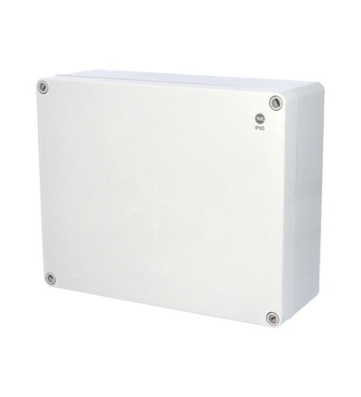 Krabice SolidBox 68230 IP65, 313x253x115mm, plné víko, hladké boky, FAMATEL 68230