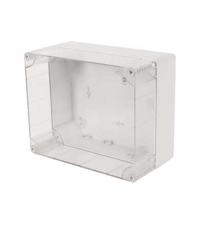 Krabice SolidBox 68241 IP65, 313x253x165mm, průhledné víko, hladké boky, FAMATEL 68241