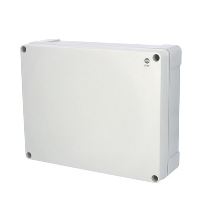 Krabice SolidBox 68250 IP65, 340x270x106mm, plné víko, hladké boky, FAMATEL 68250