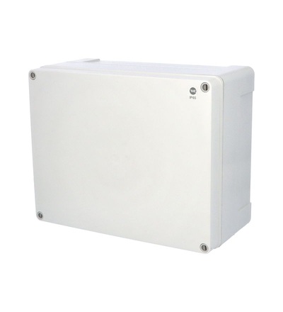 Krabice SolidBox 68260 IP65, 340x270x165mm, plné víko, hladké boky, FAMATEL 68260