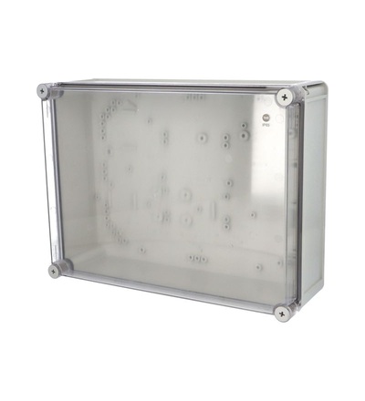 Krabice SolidBox 68271 IP65, 440x330x145mm, průhledné víko, hladké boky, FAMATEL 68271