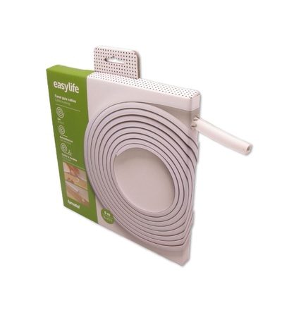 FAMATEL Lišta ohebná CANALROLL EasyLife, pro flexibilní kabel, samolepící, 15x12mm, 5m, bílá 71501A